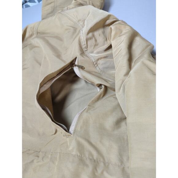 VTG LL Bean Mens M Tan Hooded Parka Jacket Field Coat Freeport Maine - Picture 15 of 16